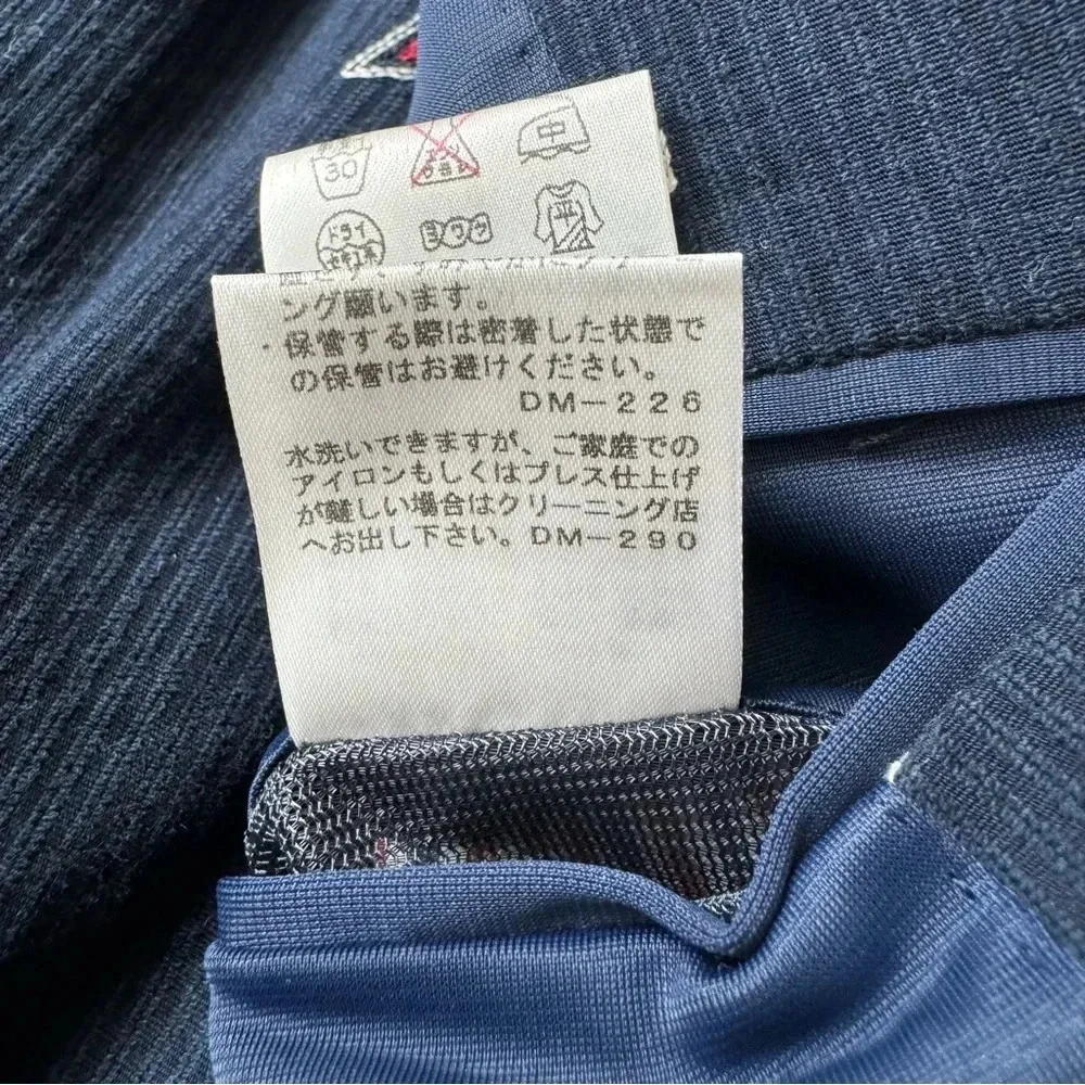 NEW YORKER by KEITA MARUYAMA Men’s Blazer Navy Corduroy Allover NY Patch Size 36